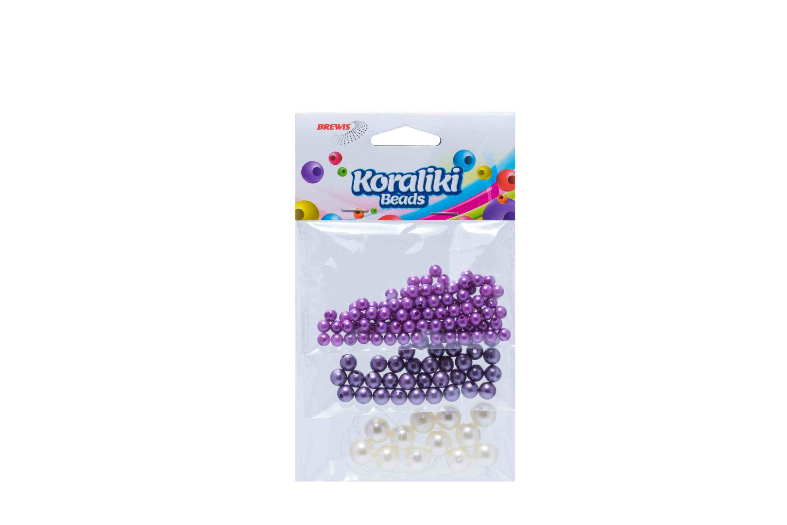Koraliki 3 kolory KZ3 Brewis fioletowe